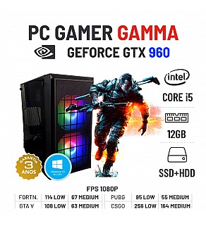 PC GAMER GAMMA GTX960 i5-6400 12GB RAM SSD+HDD
