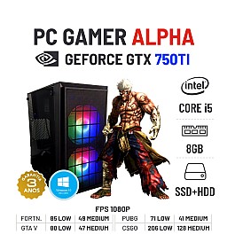 PC GAMER ALPHA GTX750TI i5-4570 8GB RAM SSD+HDD