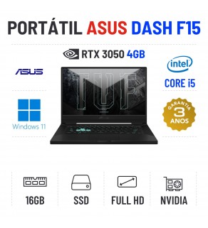 ASUS TUF DASH F15 | 15.6'' FULLHD | I5-11300H | 16GB RAM | 480GB SSD | RTX3050 4GB