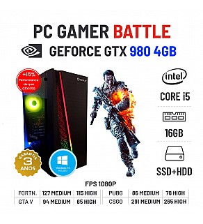 PC GAMER BATTLE | GTX980-4GB | i5-4460 | 16GB RAM | SSD+HDD