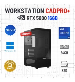 WORKSTATION 3D/CAD CADPRO+ NOVO | i9-12900KF | 64GB RAM | 960GB SSD | RTX5000-16GB