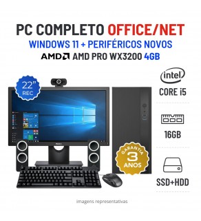 CONJUNTO PC OFFICE/NET | i5-12400F | 16GB RAM | SSD + HDD | AMD PRO WX3200 4GB CONJUNTO PC OFFICE/NET | i5-12400F | 16GB RAM | SSD + HDD | AMD PRO WX3200 4GB
