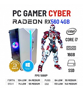 PC GAMER CYBER | RX560-4GB | I7-4790 | 16GB RAM | 240GB SSD