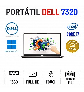 DELL LATITUDE 7320 | 13.3" TOUCH FULLHD | I7-1185G7 | 16GB RAM | 240GB SSD
