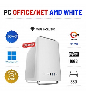 PC NOVO OFFICE/NET WHITE EDITION | RYZEN 5 = i7-7700 | 16GB RAM | 240GB SSD | OFERTA DE OFFICE 2021 PC NOVO OFFICE/NET WHITE EDITION | RYZEN 5 = i7-7700 | 16GB RAM | 240GB SSD | OFERTA DE OFFICE 2021