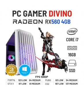 PC GAMER DIVINO | RX560 4GB | I7-4770 | 16GB RAM | 240GB SSD