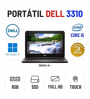 DELL LATITUDE 3310 | 13.3" TOUCH FULLHD | i5-8265U | 8GB RAM | 240GB SSD OFERTA DE MALA