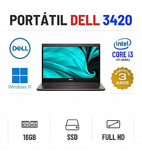 DELL LATITUDE 3420 | 14" FULLHD | I3-1115G4=i7-8565u | 16GB RAM | 240GB SSD 