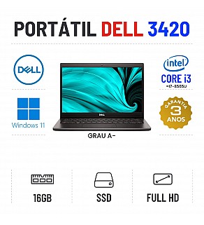 DELL LATITUDE 3420 | 14" FULLHD | I3-1115G4=i7-8565u | 16GB RAM | 240GB SSD 