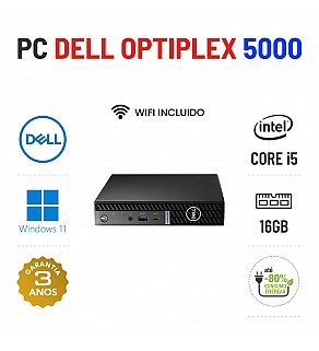 DELL OPTIPLEX 5000 MICRO/MINI | i5-12500T | 16GB RAM | 480GB SSD | OFERTA DE OFFICE 2021 DELL OPTIPLEX 5000 MICRO/MINI | i5-12500T | 16GB RAM | 480GB SSD | OFERTA DE OFFICE 2021