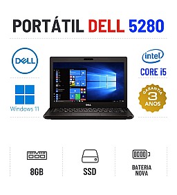 DELL 5280 | 12.5" | i5-7200u | 8GB RAM | 240GB SSD | BATERIA NOVA