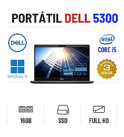 DELL LATITUDE 5300 | 13.3" FULLHD | i5-8365u | 16GB RAM | 240GB SSD
