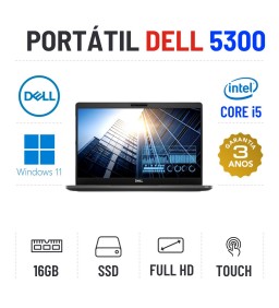 DELL LATITUDE 5300 | 13.3" TOUCH FULLHD | i5-8365u | 16GB RAM | 240GB SSD OFERTA DE MALA