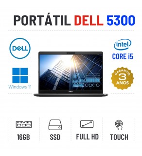 DELL LATITUDE 5300 | 13.3" TOUCH FULLHD | i5-8365u | 16GB RAM | 240GB SSD OFERTA DE MALA