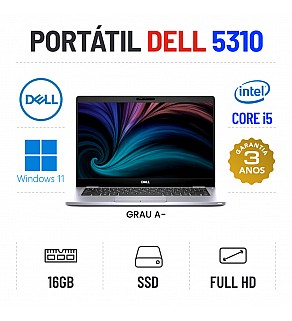 DELL LATITUDE 5310 | 13.3" | FULLHD | I5-10310U | 16GB RAM | 480GB SSD