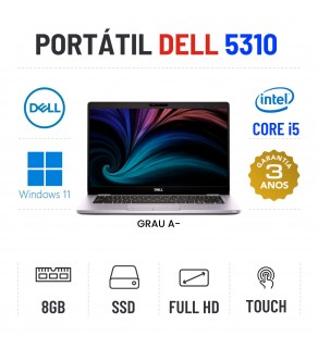 DELL LATITUDE 5310 | 13.3" TOUCH FULLHD | I5-10310U | 8GB RAM | 240GB SSD OFERTA DE MALA