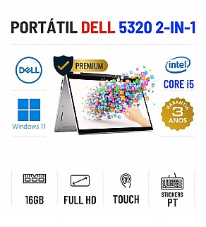 DELL LATITUDE 5320 2-IN-1 | 13.3" TOUCH FULLHD | I5-1145G7 | 16GB RAM | 480GB SSD | OFERTA DE OFFICE 2021