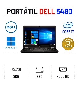 DELL LATITUDE 5480 | 14" FULLHD | i7-7600u | 8GB RAM | 240GB SSD