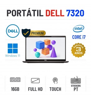 DELL LATITUDE 7320 | 13.3" TOUCH FULLHD | I7-1185G7 | 16GB RAM | 240GB SSD