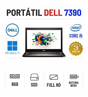 DELL LATITUDE 7390 | 13.3" FULLHD | i5-8350U | 8GB RAM | SSD | BATERIA NOVA | OFERTA DE OFFICE DELL LATITUDE 7390 | 13.3" FULLHD | i5-8350U | 8GB RAM | SSD | BATERIA NOVA | OFERTA DE OFFICE