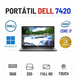 DELL LATITUDE 7420 | 14" TOUCH FULLHD | i7-1185G7 | 16GB RAM | 480GB SSD