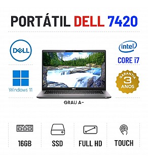 DELL LATITUDE 7420 | 14" TOUCH FULLHD | i7-1185G7 | 16GB RAM | 480GB SSD