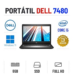 DELL LATITUDE 7480 | 14" FULLHD | i5-7200u | 8GB RAM | 240GB SSD