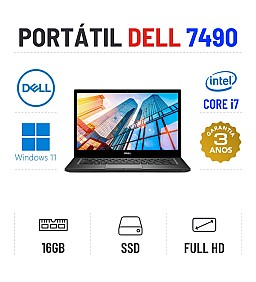 DELL LATITUDE 7490 | 14" FULLHD | i7-8650U | 16GB RAM | 240GB SSD 
