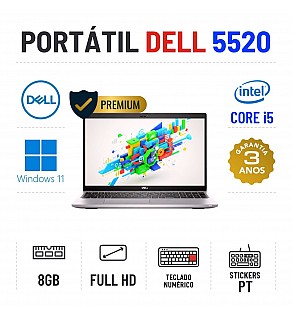 DELL LATITUDE 5520 | 15.6" FULLHD | i5-1135G7 | 8GB RAM | 240GB SSD | TECLADO NUMÉRICO | OFERTA DE OFFICE 2021 DELL LATITUDE 5520 | 15.6" FULLHD | i5-1135G7 | 8GB RAM | 240GB SSD | TECLADO NUMÉRICO | OFERTA DE OFFICE 2021
