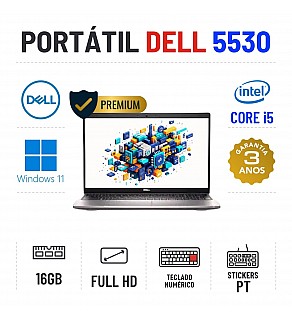 DELL LATITUDE 5530 | 15.6" FULLHD | i5-1245U | 16GB RAM | 240GB SSD | TECLADO NUMÉRICO