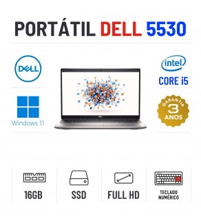 DELL LATITUDE 5530 | 15.6" FULLHD | i5-1245U | 16GB RAM | 240GB SSD | TECLADO NUMÉRICO
