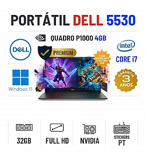 DELL PRECISION 5530 | 15.6" FULLHD | i7-8850H | 32GB RAM | 240GB SSD | QUADRO P1000 4GB | OFERTA DE OFFICE 2021