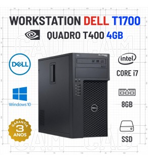 WORKSTATION DELL T1700 MERCY 3 I7-4770 8GB 240GB SSD QUADRO T400 4GB GDDR6 TOWER