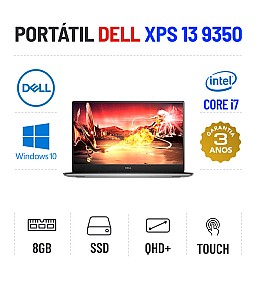 DELL XPS 13 9350 | 13.3" TOUCH QHD+ | i7-6500U | 8GB RAM | 240GB SSD