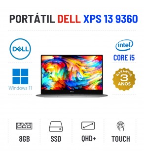 DELL XPS 13 9360 | 13.3" TOUCH QHD+ | i5-8250U | 8GB RAM | 240GB SSD