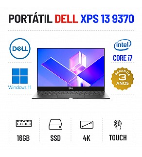 DELL XPS 13 9370 | 13.3" TOUCH 4K | i7-8550U | 16GB RAM | 480GB SSD