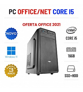 PC NOVO OFFICE/NET | I5-10400F | 16GB RAM | SSD+HDD OFERTA OFFICE 2021