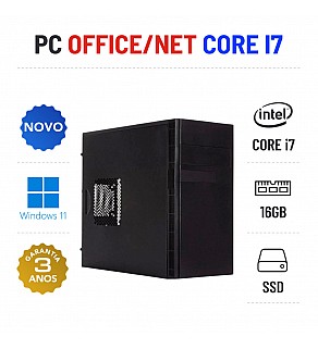 PC NOVO OFFICE/NET | I7-11700 | 16GB RAM | 480GB SSD OFERTA OFFICE 2021