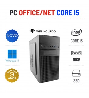 PC NOVO OFFICE/NET | I5-12400 | 16GB RAM | 480GB SSD