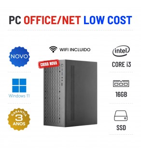 PC NOVO OFFICE/NET LOW COST | i3-10100F | 16GB RAM | 240GB SSD OFERTA OFFICE