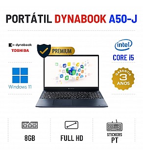 DYNABOOK TECRA A50-J | 15.6" FULLHD | I5-1135G7 | 8GB RAM | 240GB SSD | OFERTA DE OFFICE 2021
