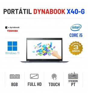DYNABOOK PORTEGE X40-G | 14" TOUCH FULLHD | I5-10210U | 8GB RAM | 240GB SSD | OFERTA DE OFFICE 2021