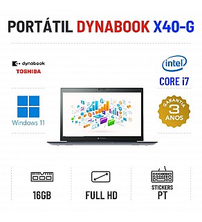 DYNABOOK PORTEGE X40-G | 14" FULLHD | I7-10510U | 16GB RAM | 480GB SSD