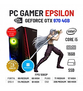 PC GAMER EPSILON | GTX970-4GB | I5-4590T | 16GB RAM | 240GB SSD