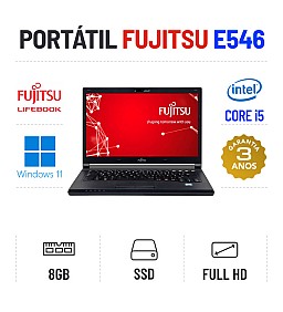 FUJITSU LIFEBOOK E546 | 14" FULLHD | i5-6200U | 8GB RAM | 240GB SSD OFERTA OFFICE 2021