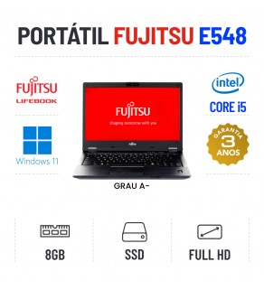 FUJITSU LIFEBOOK E548 | 14" FULLHD | i5-7200U | 8GB RAM | 240GB SSD OFERTA OFFICE 2021