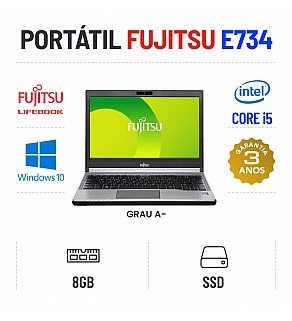 FUJITSU LIFEBOOK E734 | 13.3" | i5-4210M | 8GB RAM | SSD 
