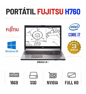 FUJITSU CELSIUS H760 | 15.6" FULLHD | i7-6820HQ | 16GB RAM | 240GB SSD | QUADRO M2000M 4GB