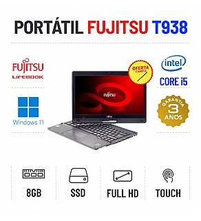 FUJITSU LIFEBOOK T938 | 13" TOUCH FHD | I5-8250U | 8GB RAM | 240GB SSD