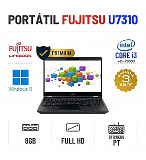 FUJITSU LIFEBOOK U7310 | 13.3" FULLHD | i3-10110U = I5-7300U | 8GB RAM | 240GB SSD | OFERTA DE OFFICE 2021